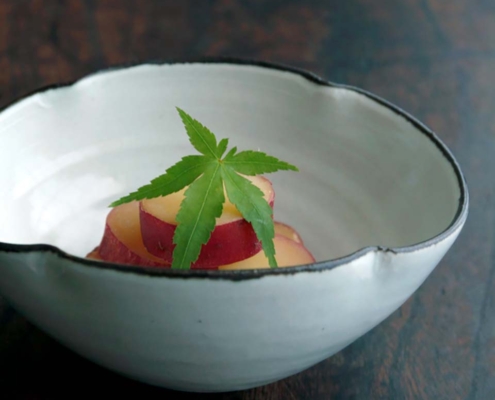 サツマイモのはちみつレモン煮