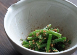 隠元豆の胡麻和え