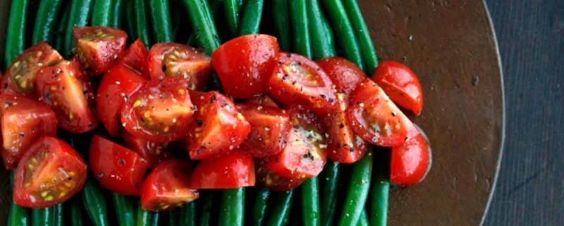 いんげんとプチトマトごろごろのサラダ