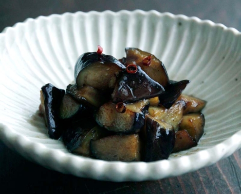 じゅわとろな茄子の油煮