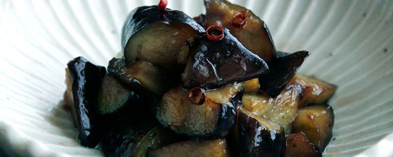 じゅわとろな茄子の油煮