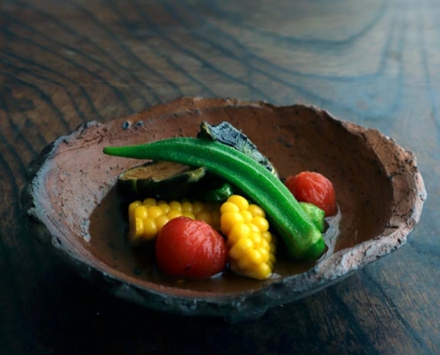 夏野菜の煮浸し