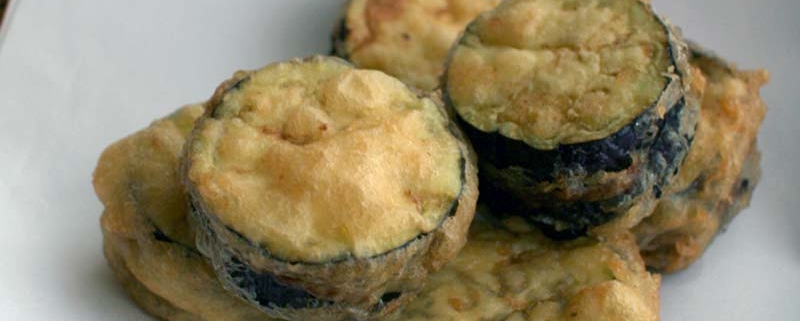 茄子のはさみ揚げ