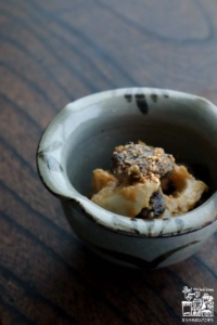 れんこんと焼きしいたけの胡麻和え